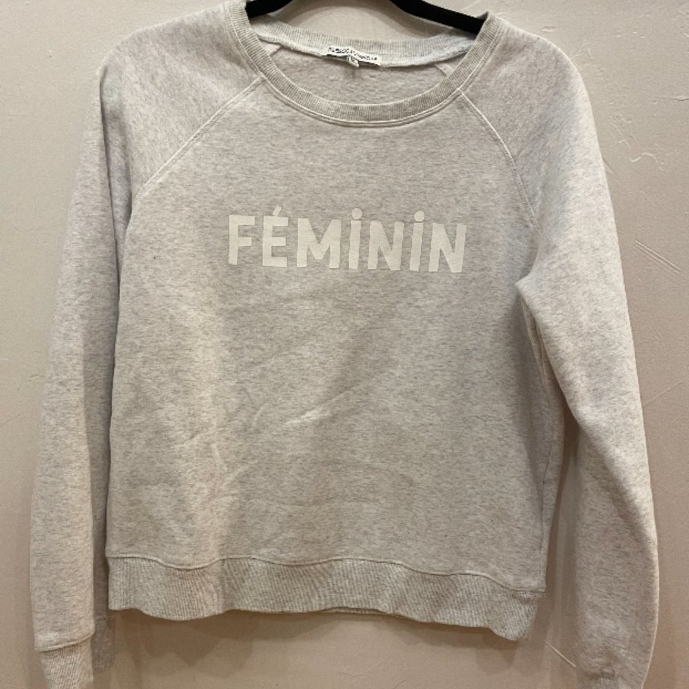 REBECCA MINKOFF Grey Feminin Sweatshirt